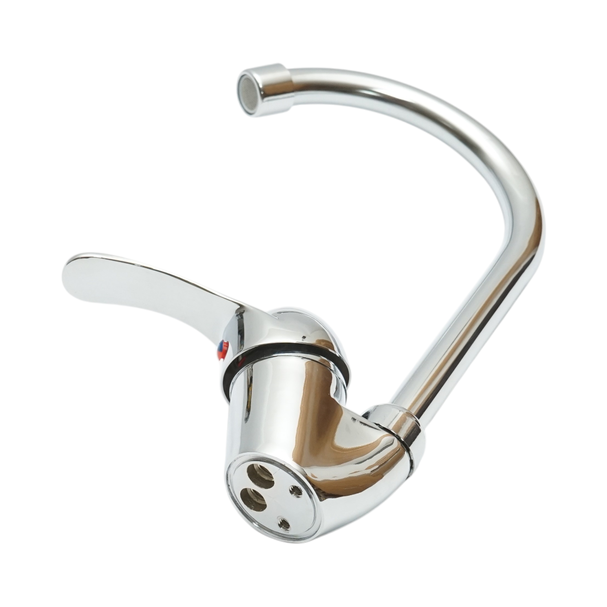 Baterie chiuveta bucatarie rotativa monocomanda, cartus ceramic, crom lucios