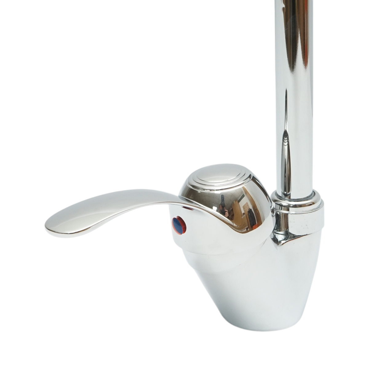 Baterie chiuveta bucatarie rotativa monocomanda, cartus ceramic, crom lucios