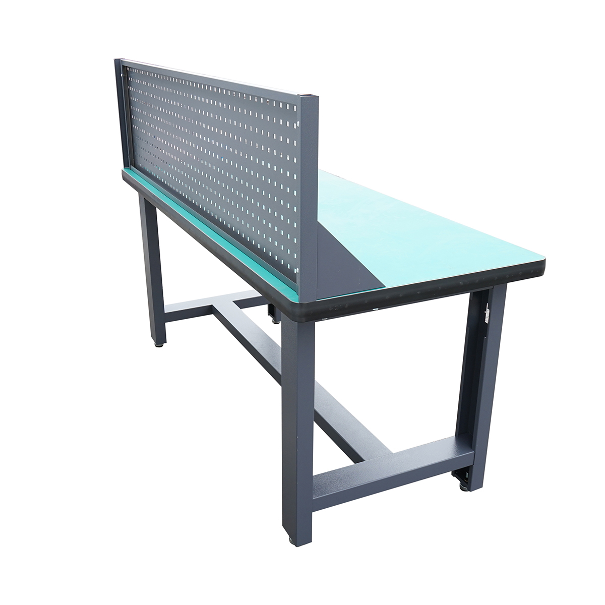 Masa/Banc de lucru atelier cu priza electrica 220V, panou perforat, 1800x750 mm, inaltime 800+450 mm