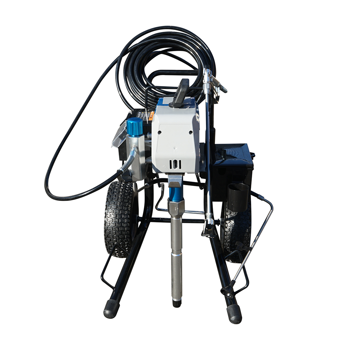 Pompa de vopsit airless profesionala cu piston M32H, motor fara perii 2.6 kW, 220-240V, 3.2 L/min, 227 bar, duza 517 (0.017), furtun 15 m, carucior inalt, 38 kg