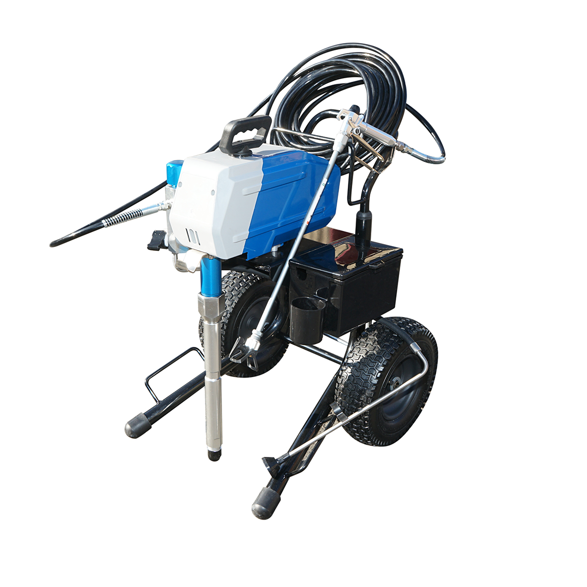 Pompa de vopsit airless profesionala cu piston M32H, motor fara perii 2.6 kW, 220-240V, 3.2 L/min, 227 bar, duza 517 (0.017), furtun 15 m, carucior inalt, 38 kg