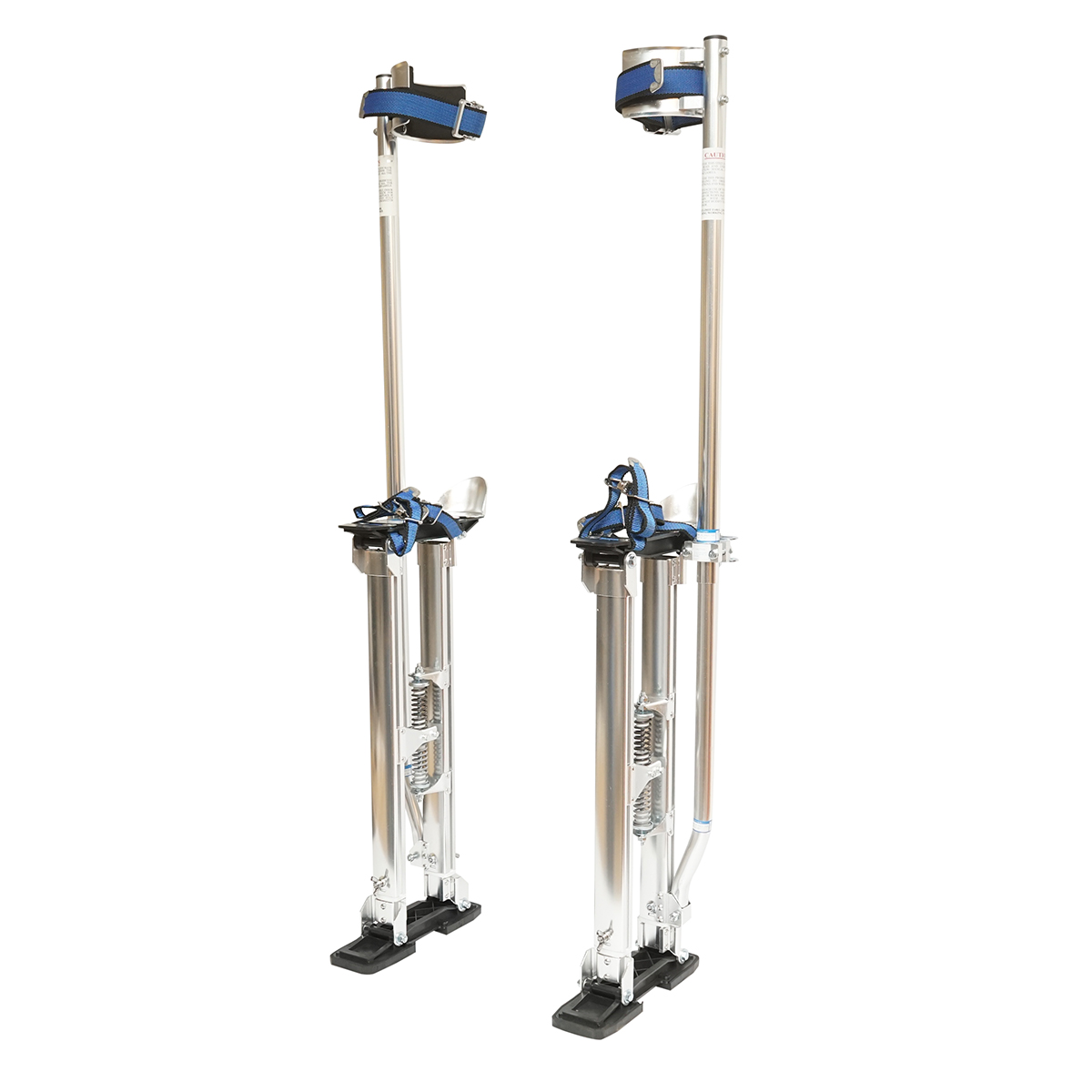 Picioroange zugravi PROFESIONALE din aluminiu reglabile 61-101cm, talpa antiderapanta, curele fixare, suport gamba cu burete, montare rapida, 7.4 kg - rigips, zugraveli, instalatii tavan