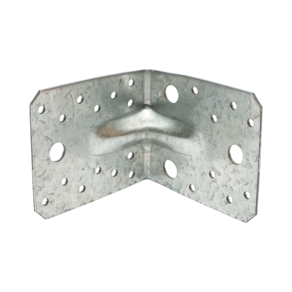 Vinclu de imbinare cu intaritura 105x105 mm, latime 90 mm, grosime 2.5 mm, unghi 90 , otel zincat