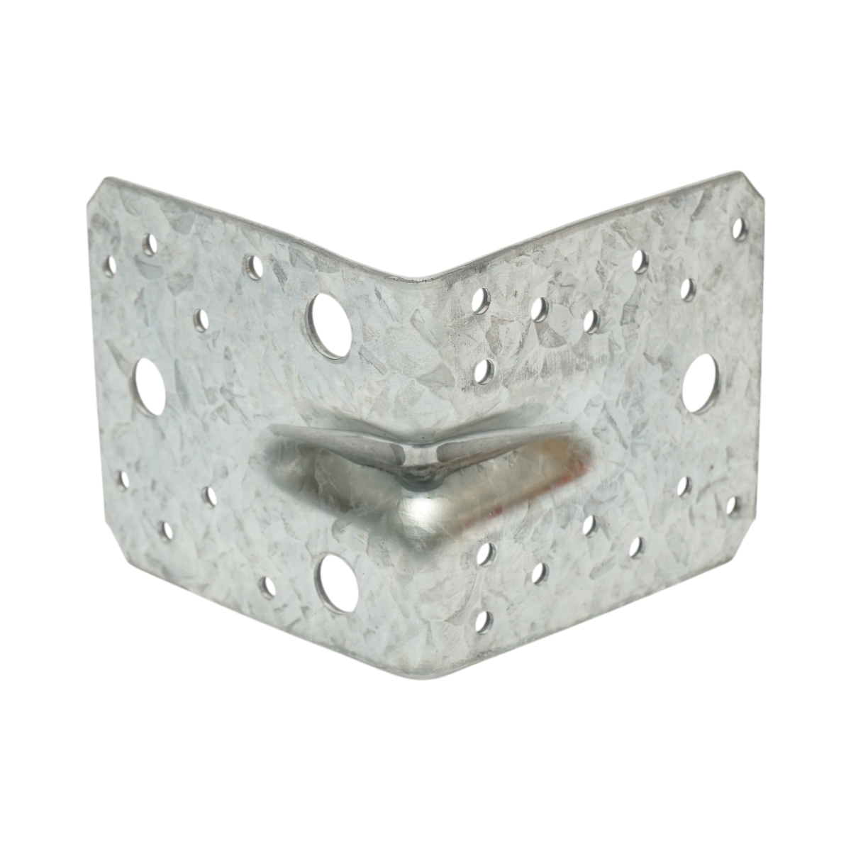 Vinclu de imbinare cu intaritura 105x105 mm, latime 90 mm, grosime 2.5 mm, unghi 90 , otel zincat