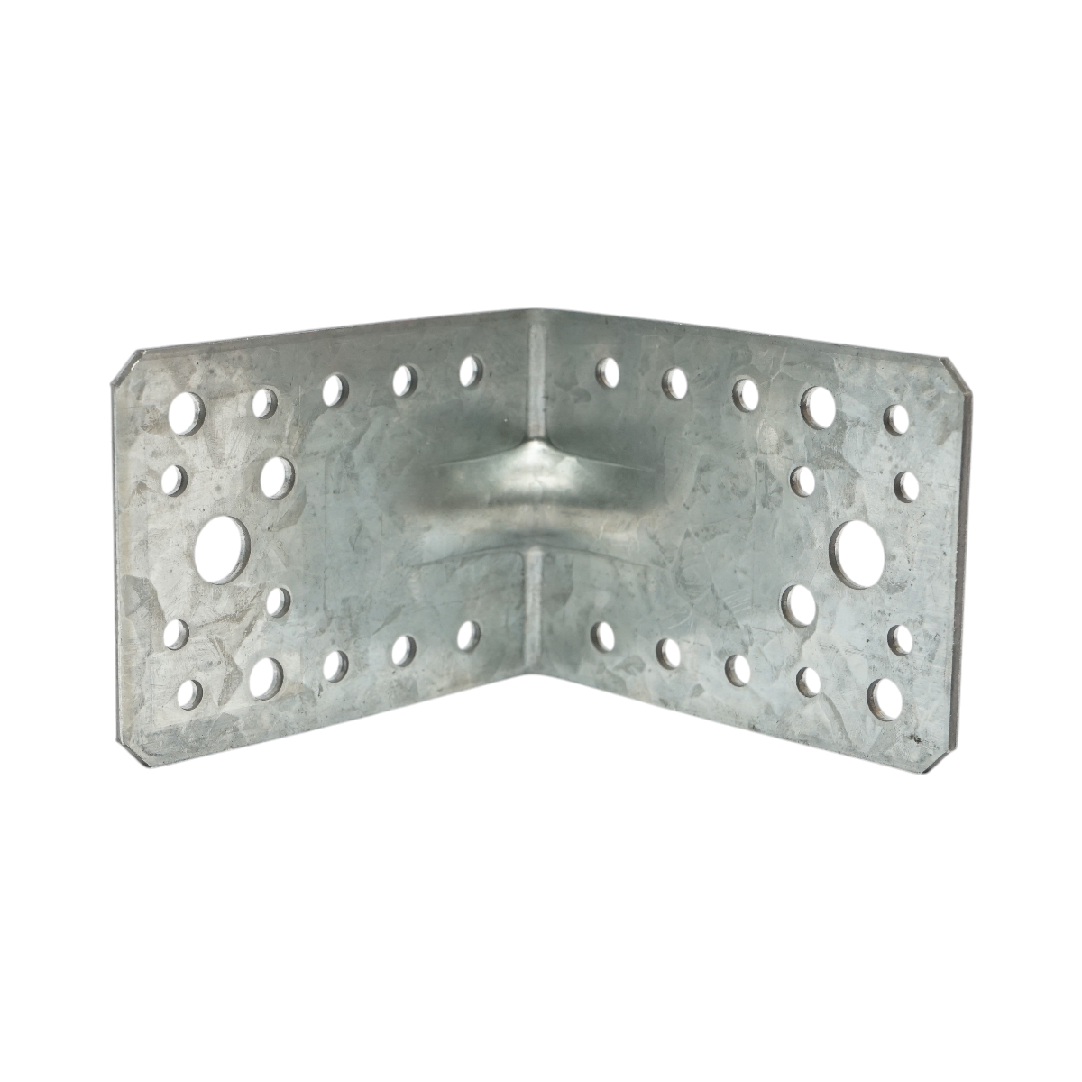 Vinclu de imbinare cu intaritura 90 din otel zincat, 90x90 mm, latime 65 mm, grosime 2.5 mm