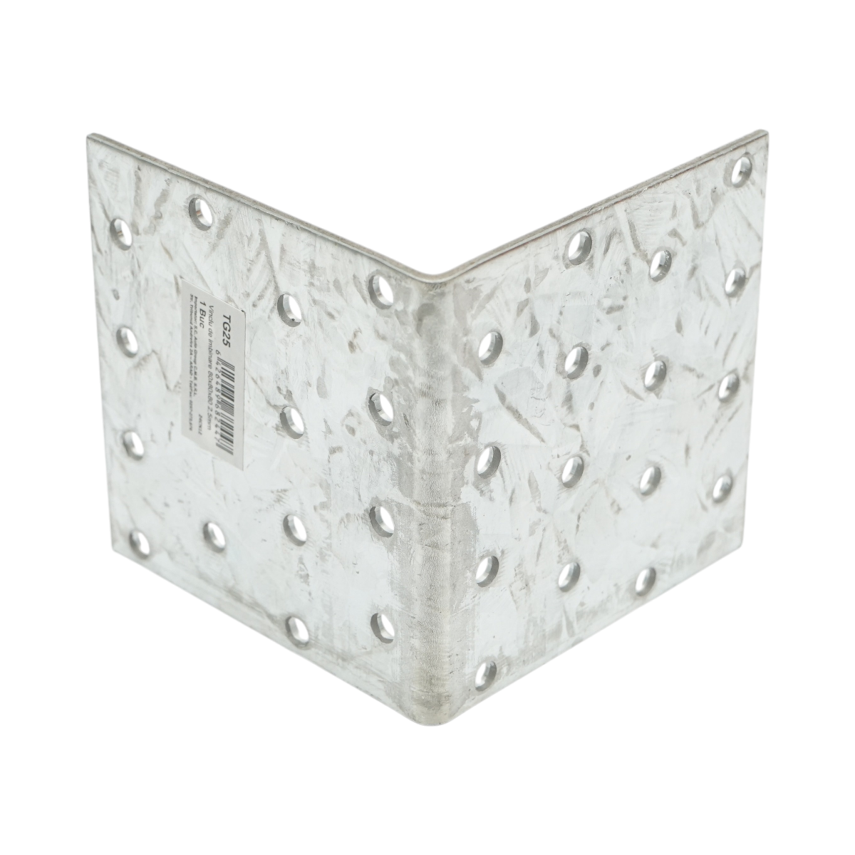 Vinclu de imbinare 90 grade din otel zincat 80x80 mm, latime 80 mm, grosime 2.5 mm