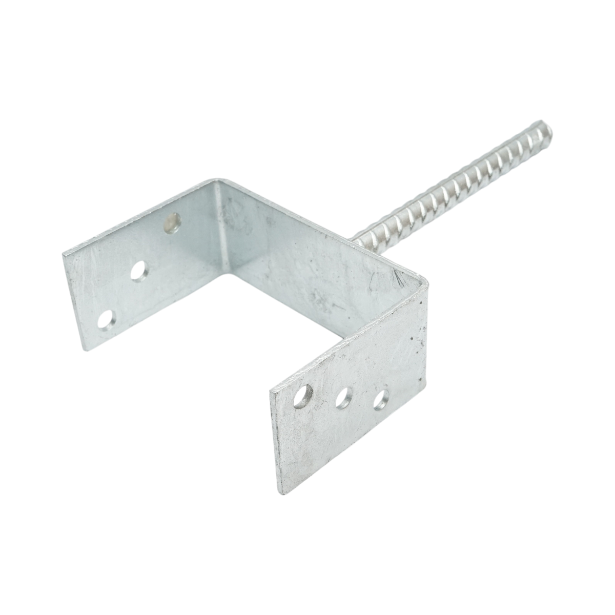 Papuc reazem cu tija, Otel zincat, 141x60x102 mm, Grosime 4 mm