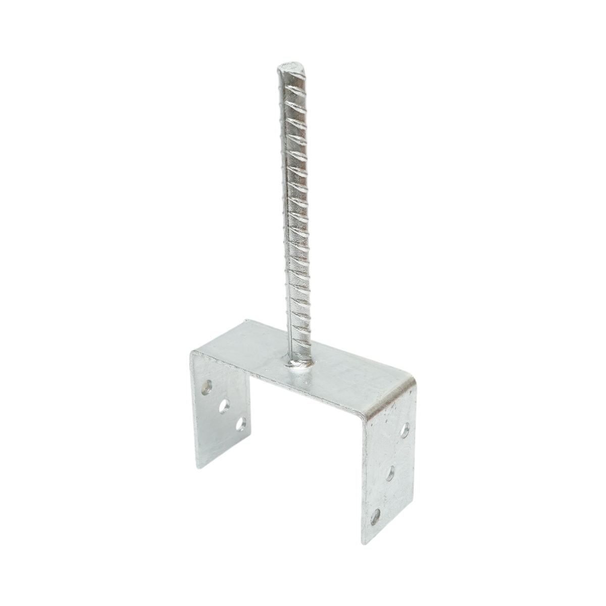 Papuc reazem cu tija, Otel zincat, 141x60x102 mm, Grosime 4 mm