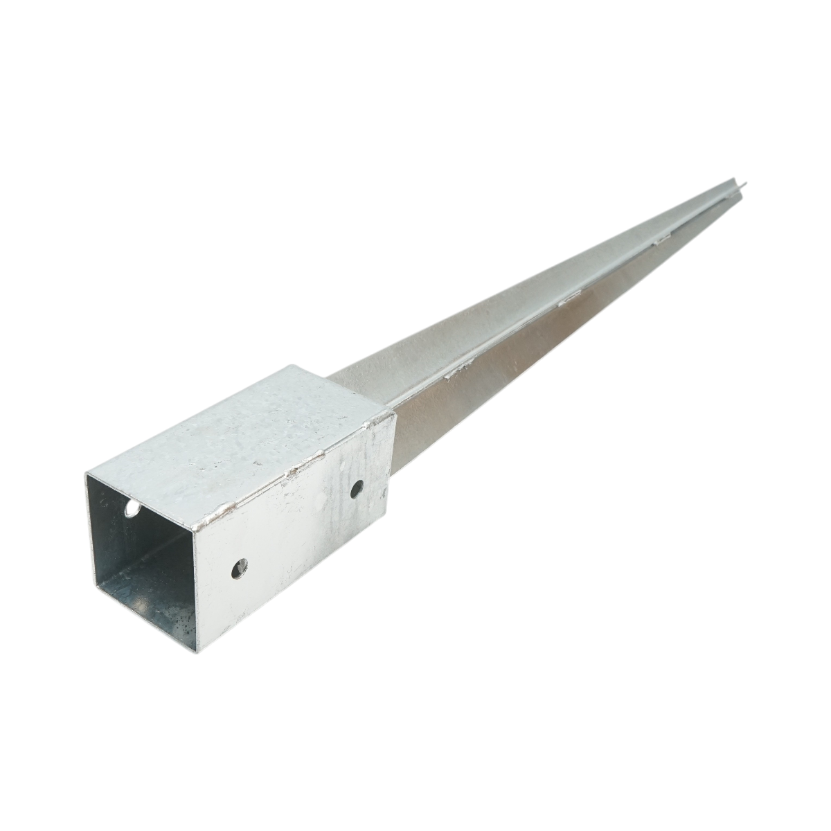 Suport stalp tip tarus din otel zincat 71x71x750 mm, grosime 2 mm