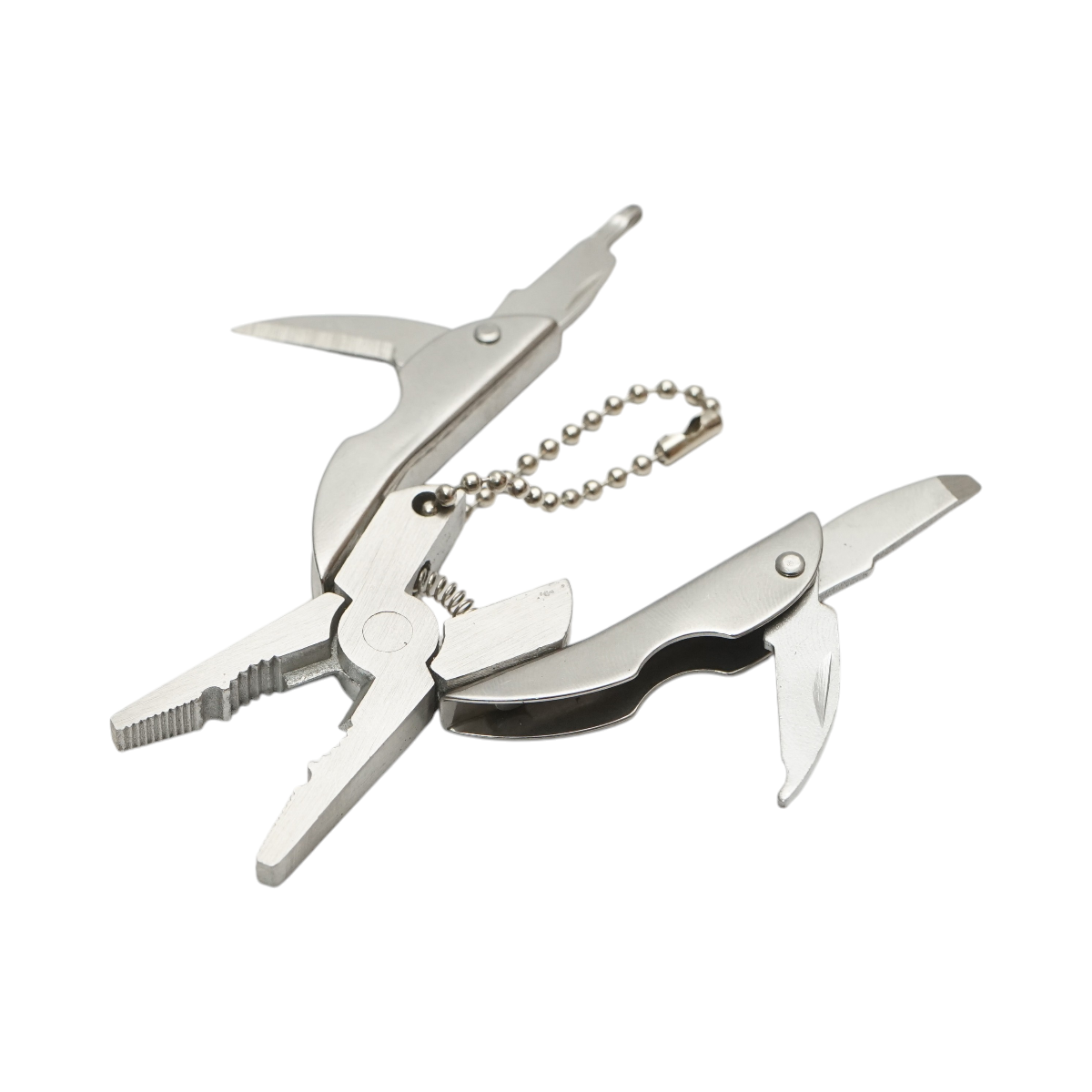 Cleste multifunctional pliabil tip breloc 50mm