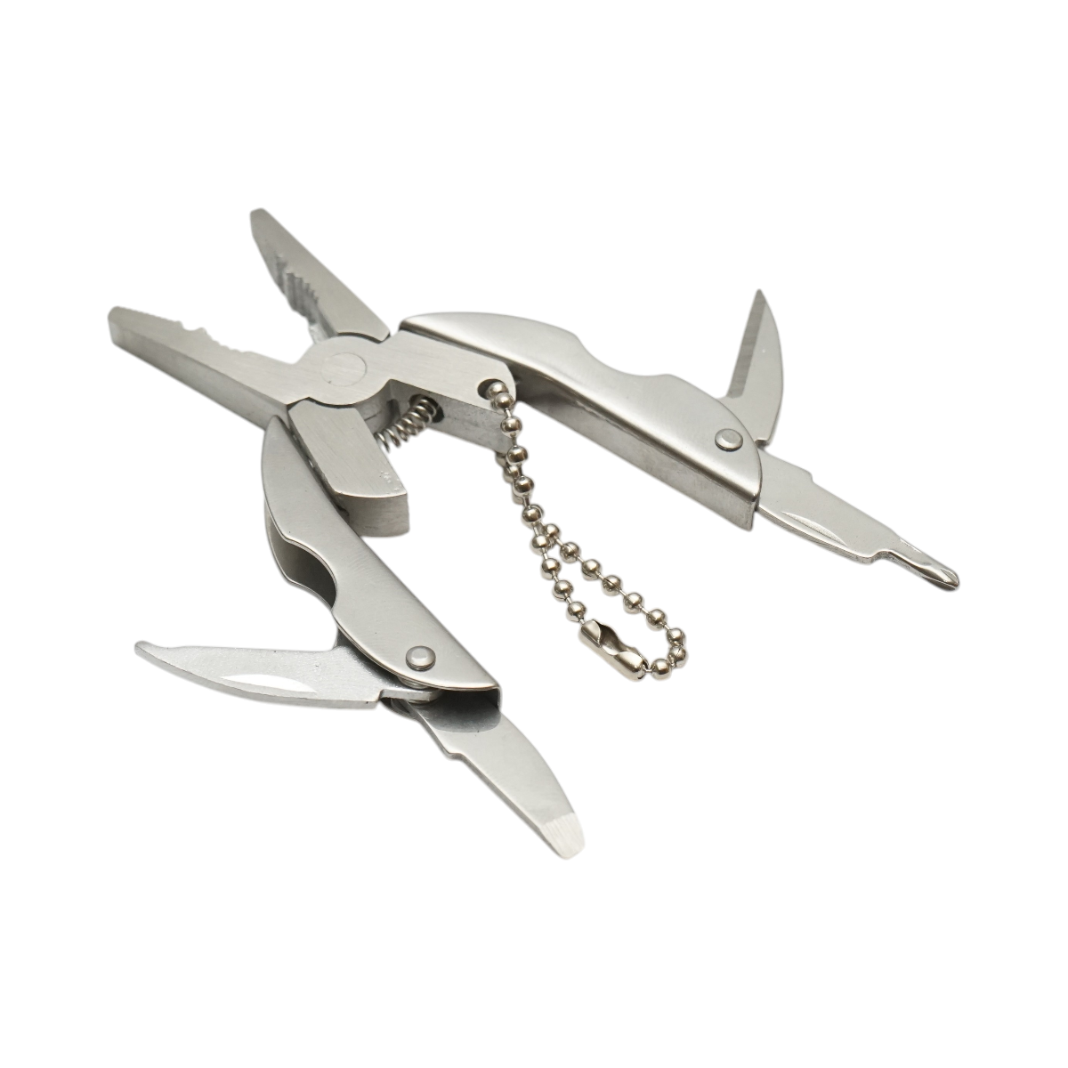 Cleste multifunctional pliabil tip breloc 50mm