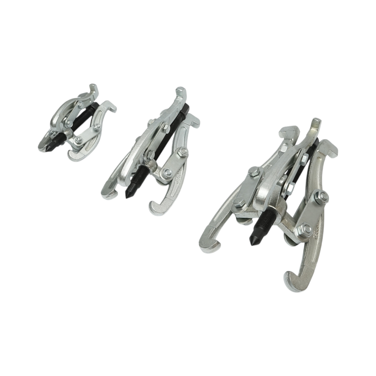 Set 3 extractoare rulmenti cu 3 brate, marimi 4"/100 mm, 6"/150 mm, 8"/200 mm