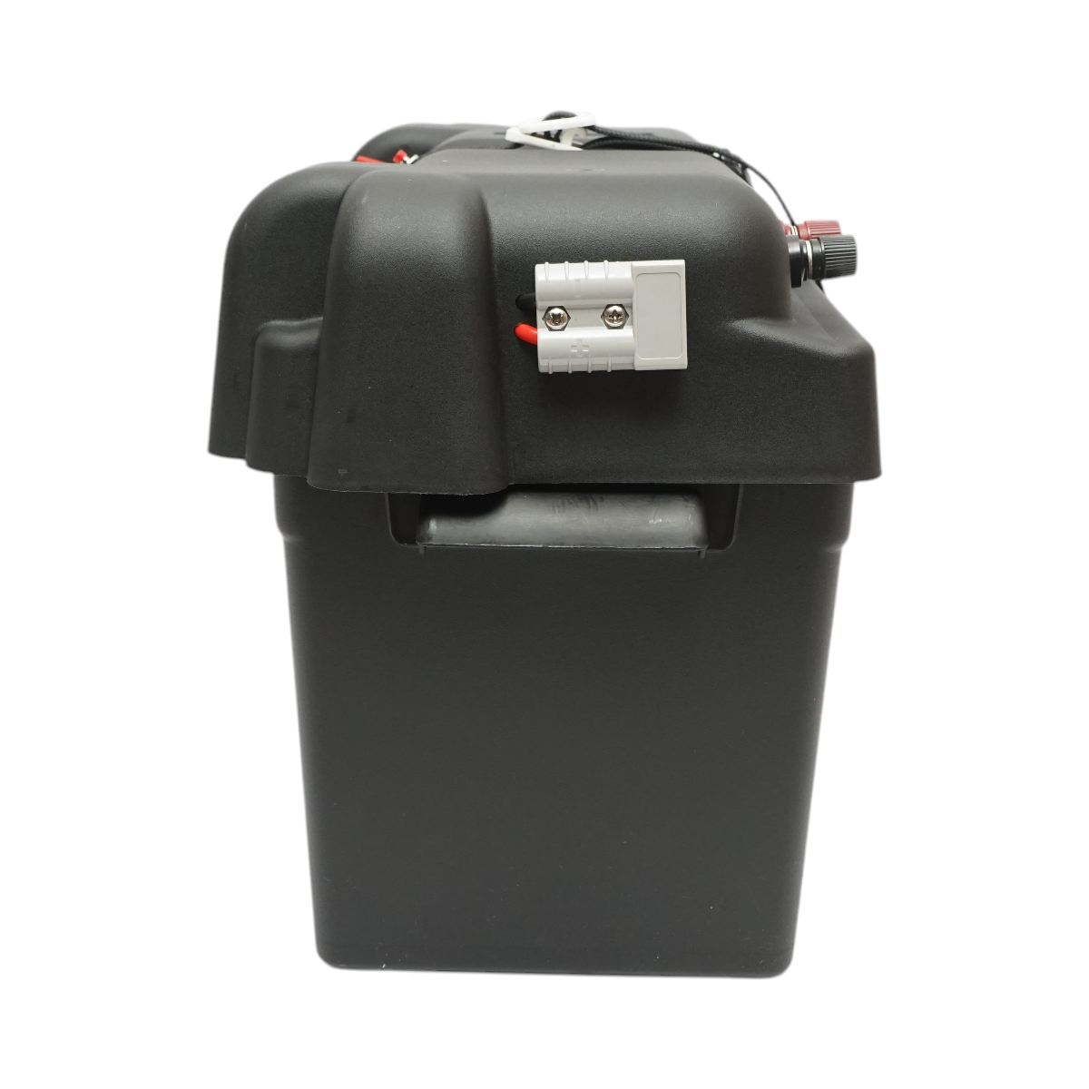 Cutie baterie auto cu voltmetru 12V, intrerupator alimentare 100A, siguranta 30A, priza bricheta, afisaj LCD, 2xUSB 360x180x235mm