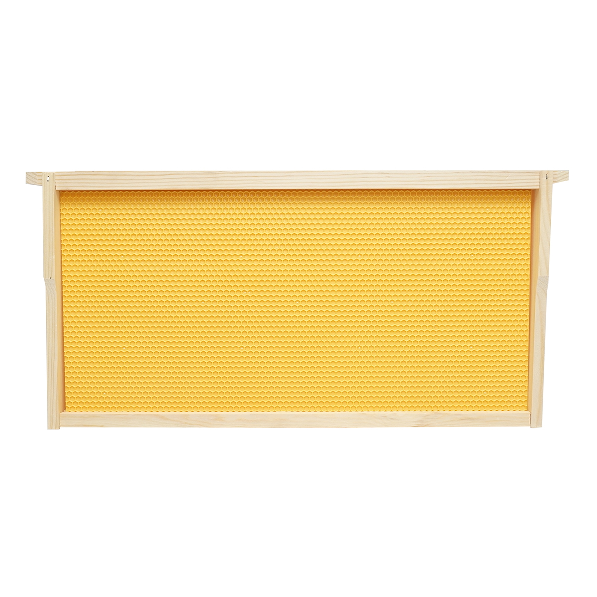 Rama stup din lemn cu fagure din plastic tip Dadant 483x448x232mm