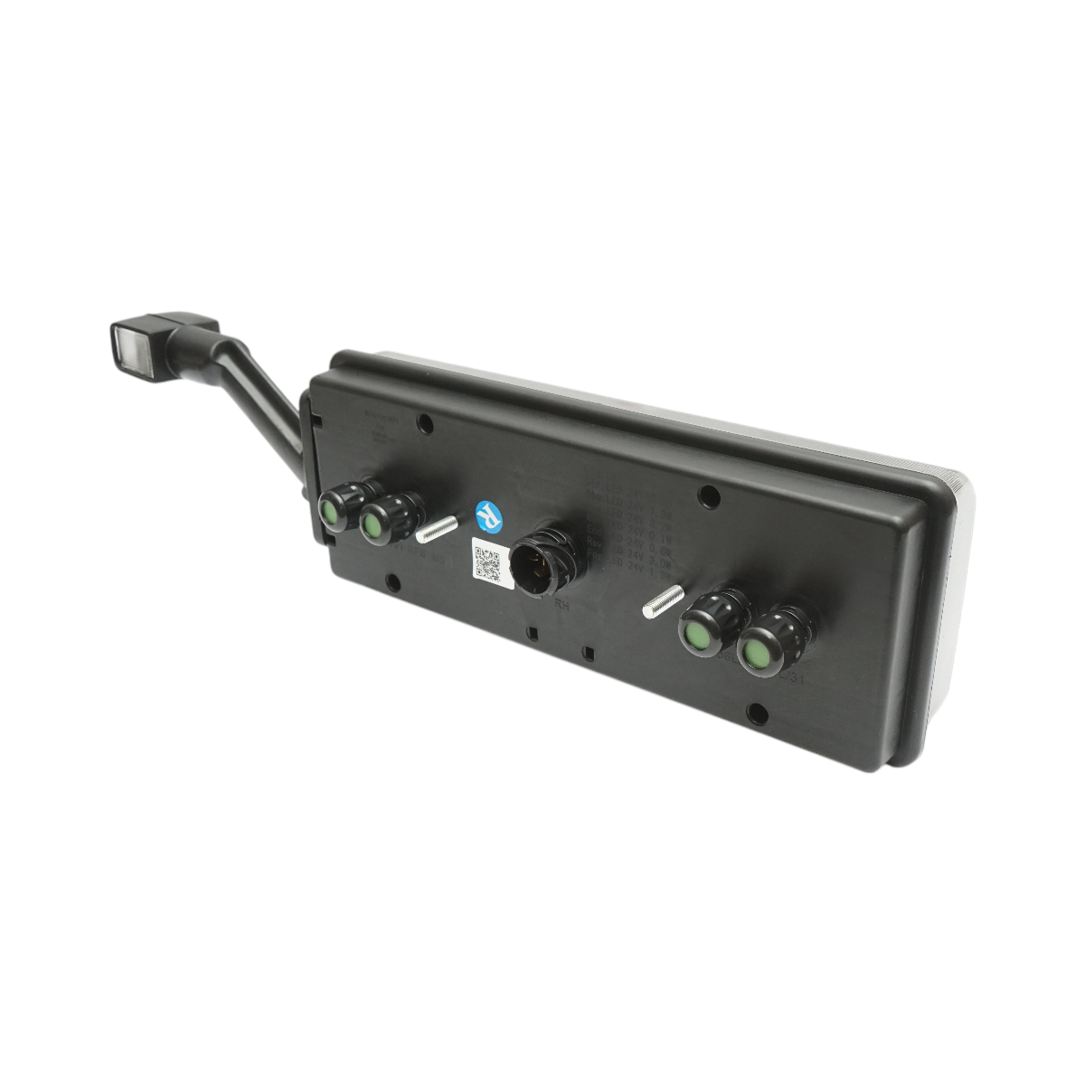 Lampa stop spate dreapta LED remorca 24V, 7 pini ASS2.1+4x2, cu lampi gabarit, iluminare numar, alarma mers inapoi, 400x153x88 mm, distanta prindere 152 mm