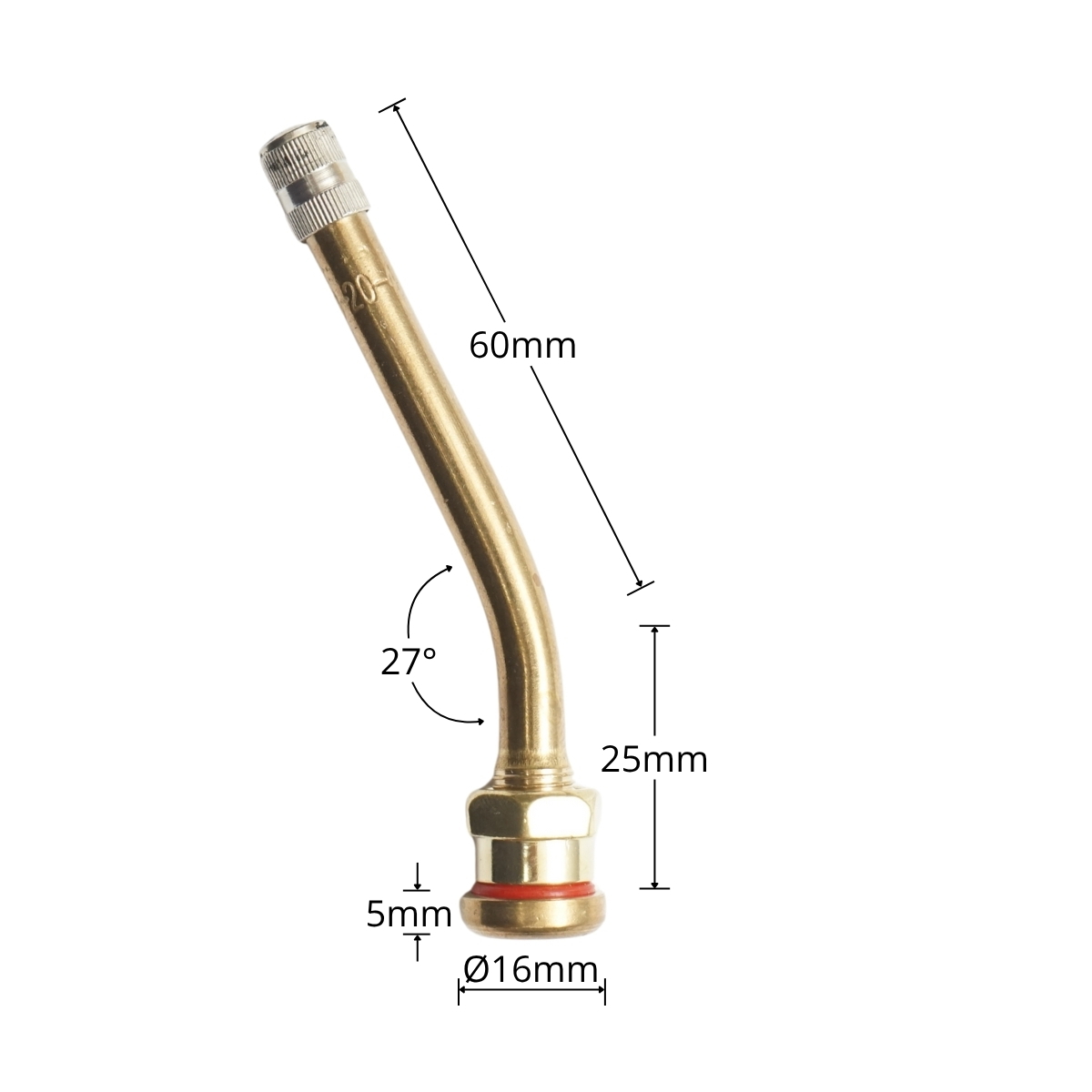 Valva roata camion tubeless metalica 85mm V3-20-4