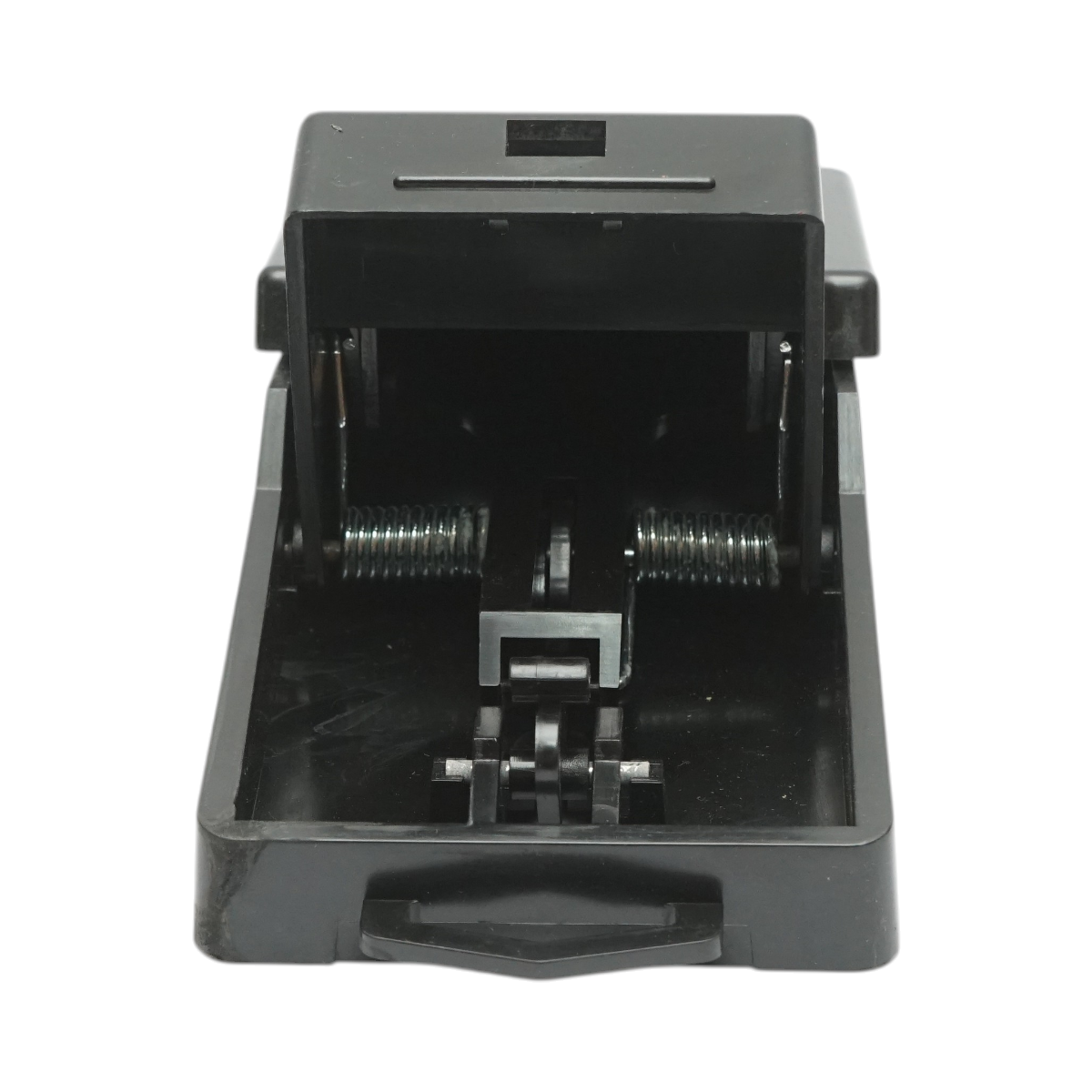 Capcana soareci din plastic dur rezistent, tip clapeta, mecanica cu declansare rapida si arc metalic puternic, reutilizabila, 19 x 8.9 x 9 cm, pentru interior si exterior