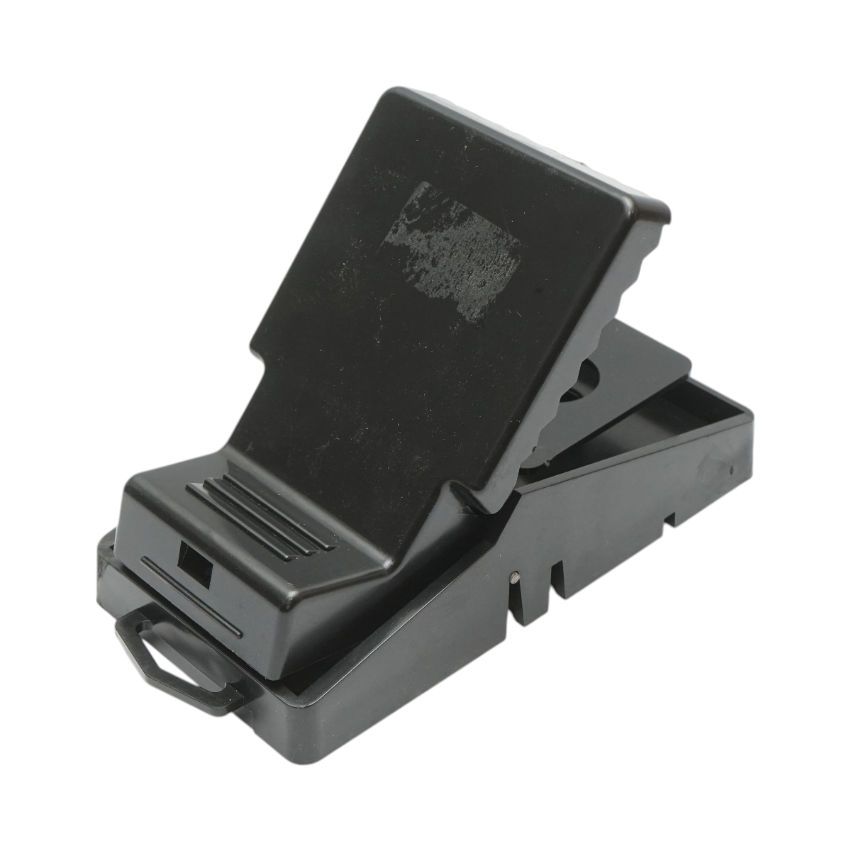 Capcana soareci din plastic dur rezistent, tip clapeta, mecanica cu declansare rapida si arc metalic puternic, reutilizabila, 19 x 8.9 x 9 cm, pentru interior si exterior