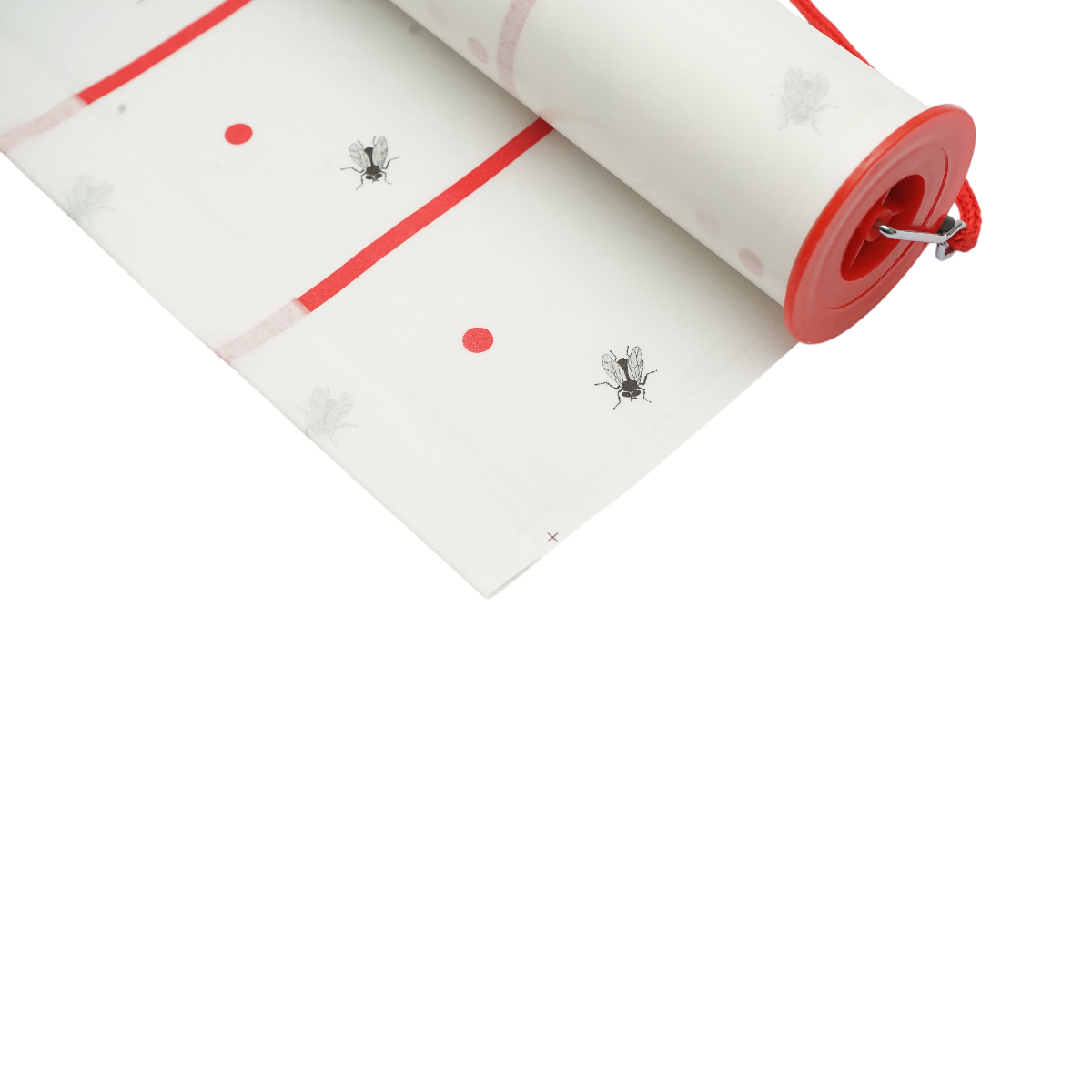 Capcana adeziva cu lipici pentru muste si insecte zburatoare 25cm x 10m, banda adeziva inodora, ecologica, pentru interior/exterior