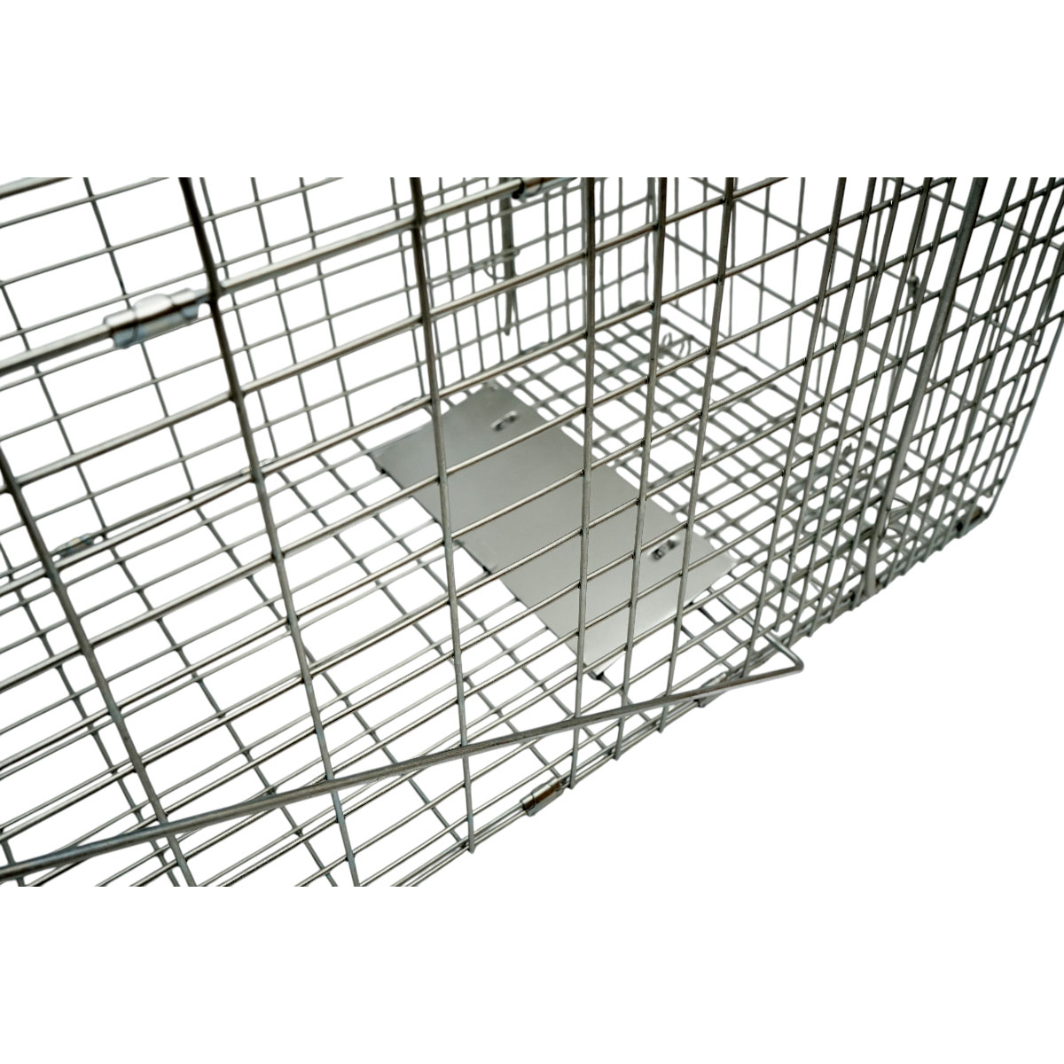 Capcana metalica robusta tip colivie pentru capturarea animalelor salbatice, 780 x 300 x 320 mm