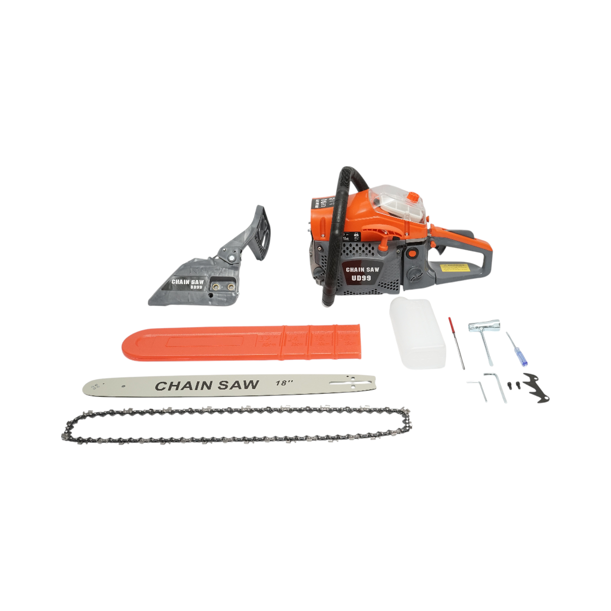 Motofierastrau / drujba 2 timpi 52 cm3, 2.8 CP (2.0 kW), lama 18 inch (450 mm), pas lant 0.325, 7500 rpm, rezervoare 550/260 ml, 6.5 kg, accesorii incluse