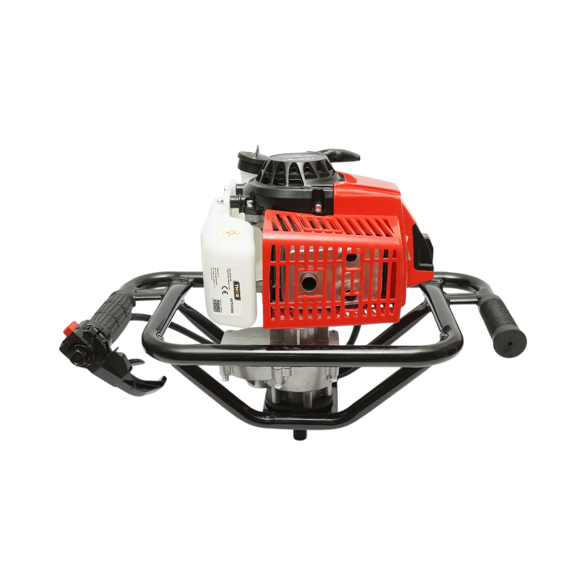 Motoburghiu pamant pe benzina THOR 2 timpi, 52 cm3, 2.8 CP, 9500 rpm, rezervor 1.2 L, 17.5 kg, 3 burghie incluse 100/150/200 mm