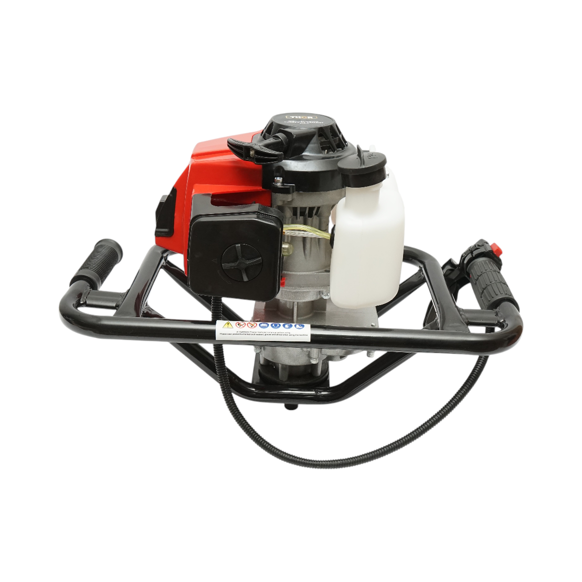 Motoburghiu pamant pe benzina THOR 2 timpi, 52 cm3, 2.8 CP, 9500 rpm, rezervor 1.2 L, 17.5 kg, 3 burghie incluse 100/150/200 mm