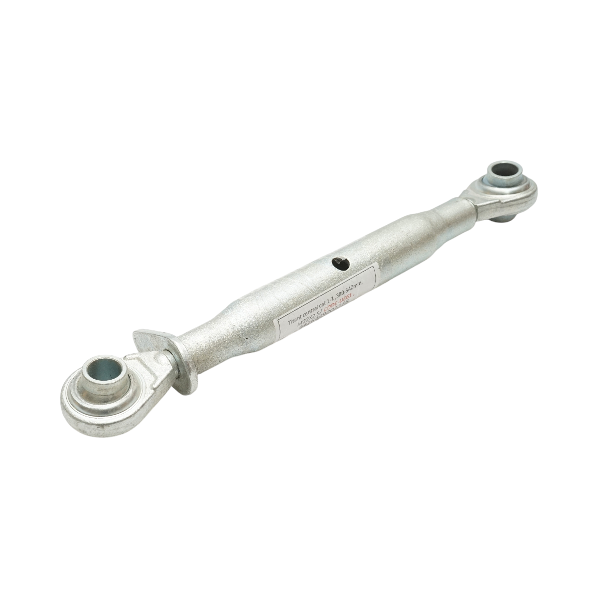 Tirant central reglabil 380-540 mm, cilindru 280 mm, filet tija M22 x 2.5, nuca tirant, Categoria 1-1