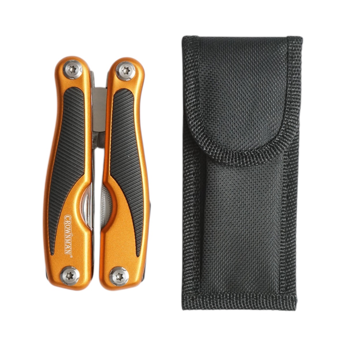 Cleste multifunctional pliabil 9 in 1 din otel inoxidabil 160 mm Crownman