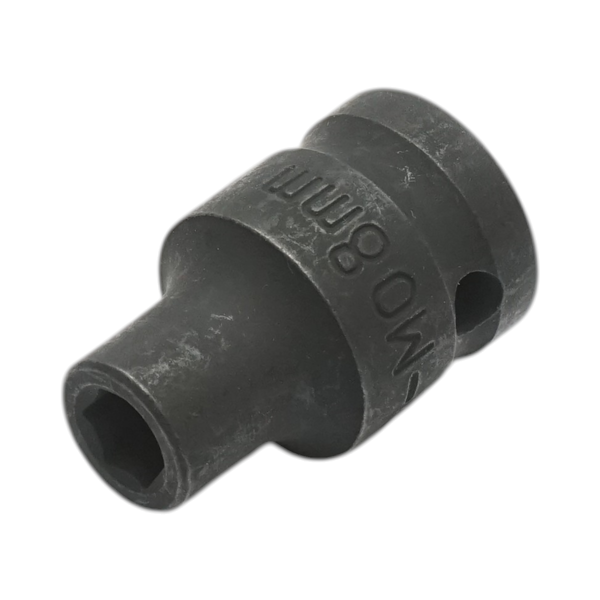 Cheie tubulara de impact 8 mm CROWNMAN, patrat 1/2 inch, Cr-Mo (Crom-Molibden), 38 mm, standard DIN 3121