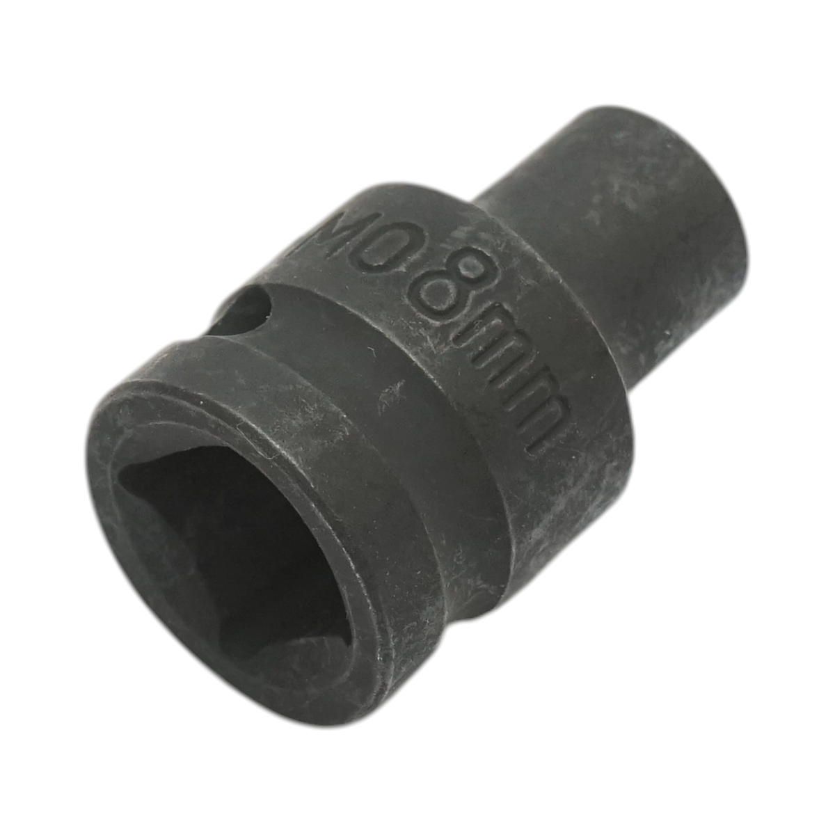 Cheie tubulara de impact 8 mm CROWNMAN, patrat 1/2 inch, Cr-Mo (Crom-Molibden), 38 mm, standard DIN 3121