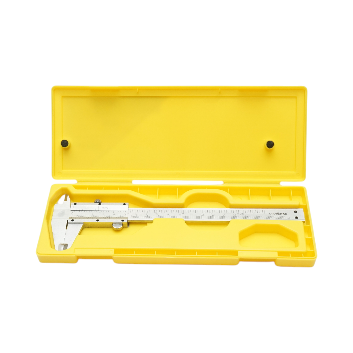 Subler mecanic CROWNMAN 150 mm, Otel Carbon, masurare interioara/exterioara/adancime, scala gradata 0-150 mm / 0-15 cm / 0-6 inch