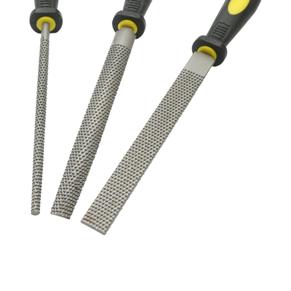 Set 3 pile universale mixte CROWNMAN, 200 mm, otel carbon, maner TPR