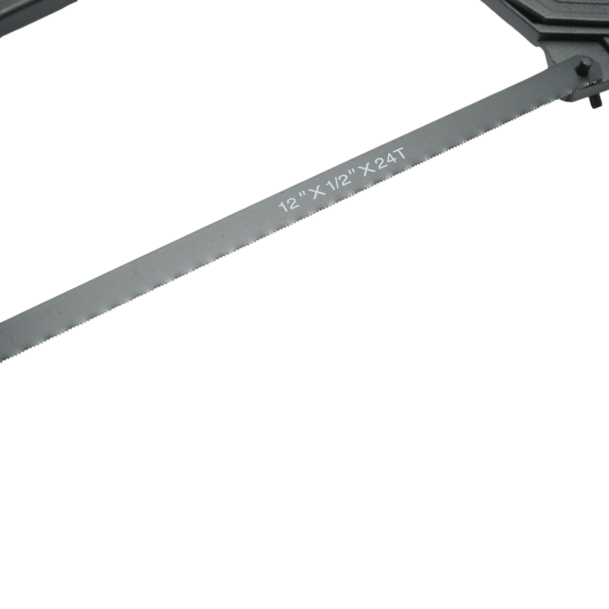 Fierastrau bomfaier manual Crownman, lama 300 mm, cadru din aluminiu turnat, lama din otel carbon 24 T/inch, maner TPR, pentru taiere metal, otel, lemn, tevi, materiale dure