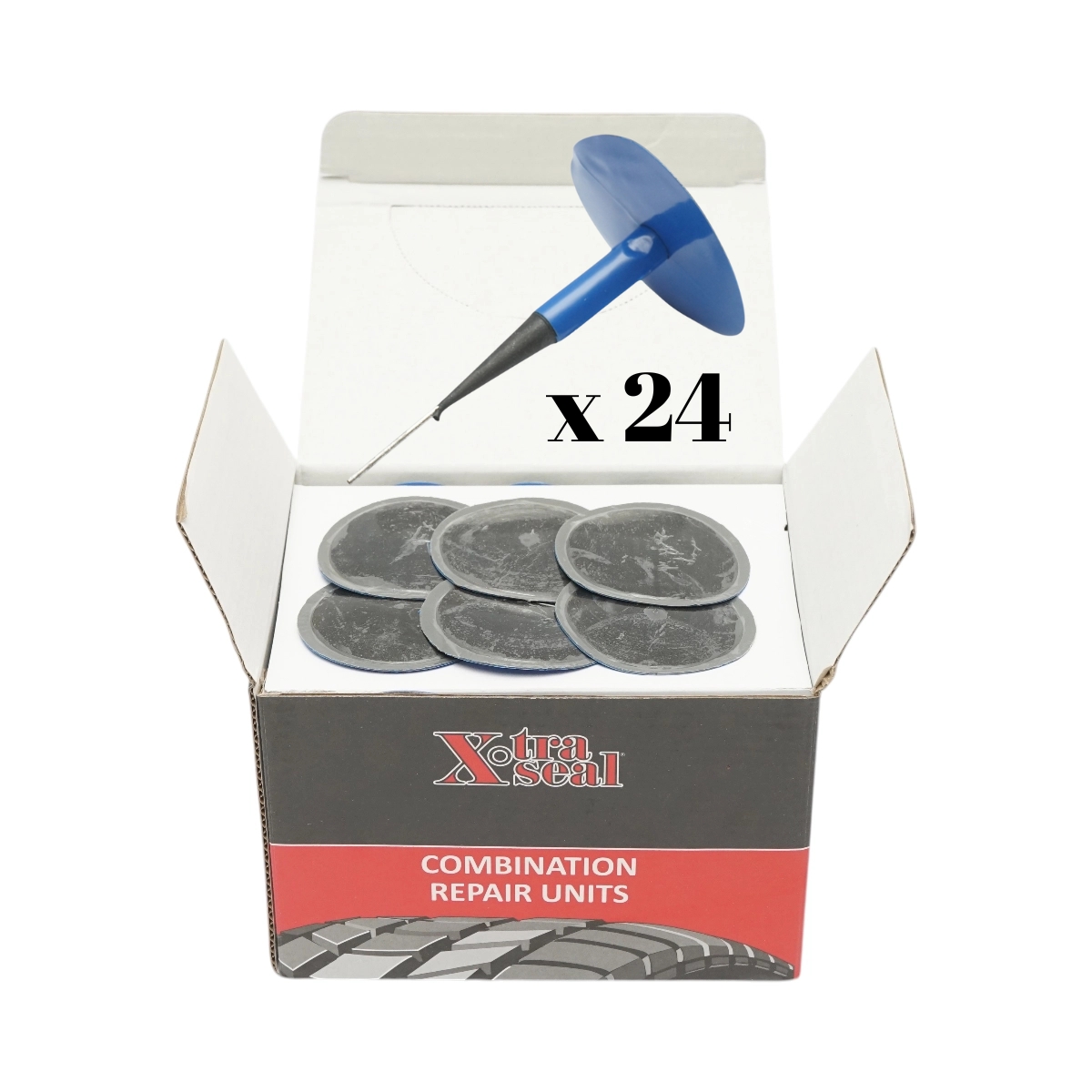 Petice vulcanizare anvelope tip ciuperca 8x55mm 24 buc/cutie X-TRA SEAL