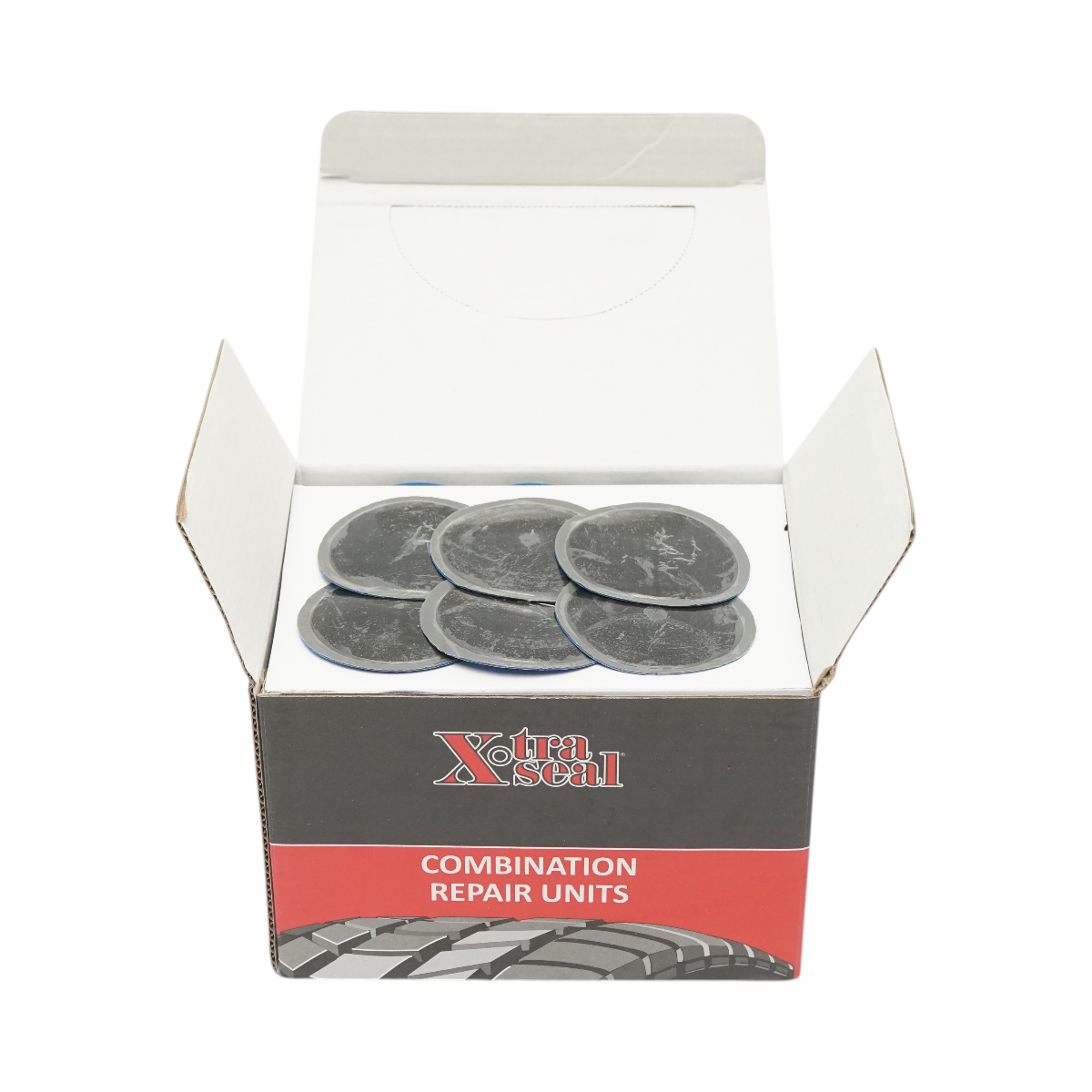 Petice vulcanizare anvelope tip ciuperca X-TRA SEAL, cutie 24 buc, diametru tija 8 mm, diametru petic 55 mm