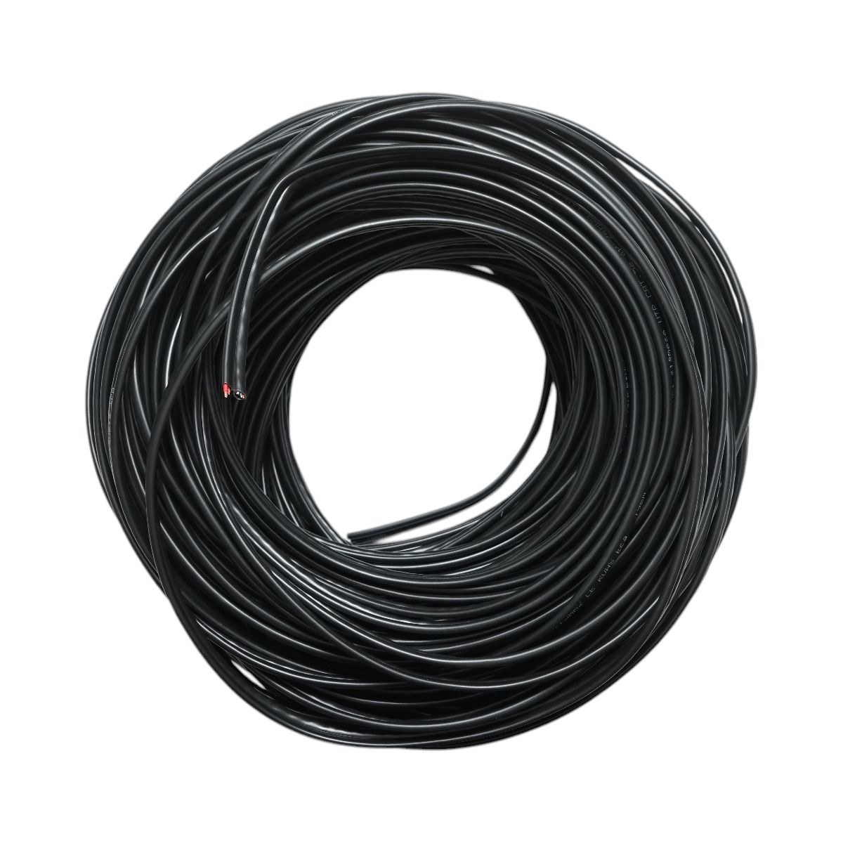 Cablu siamez UTP CAT5E Q5+ cu alimentare, 8x0.51 mm cupru + 2x0.75 mm2, izolatie PVC, manta Negru, 100 m/rola