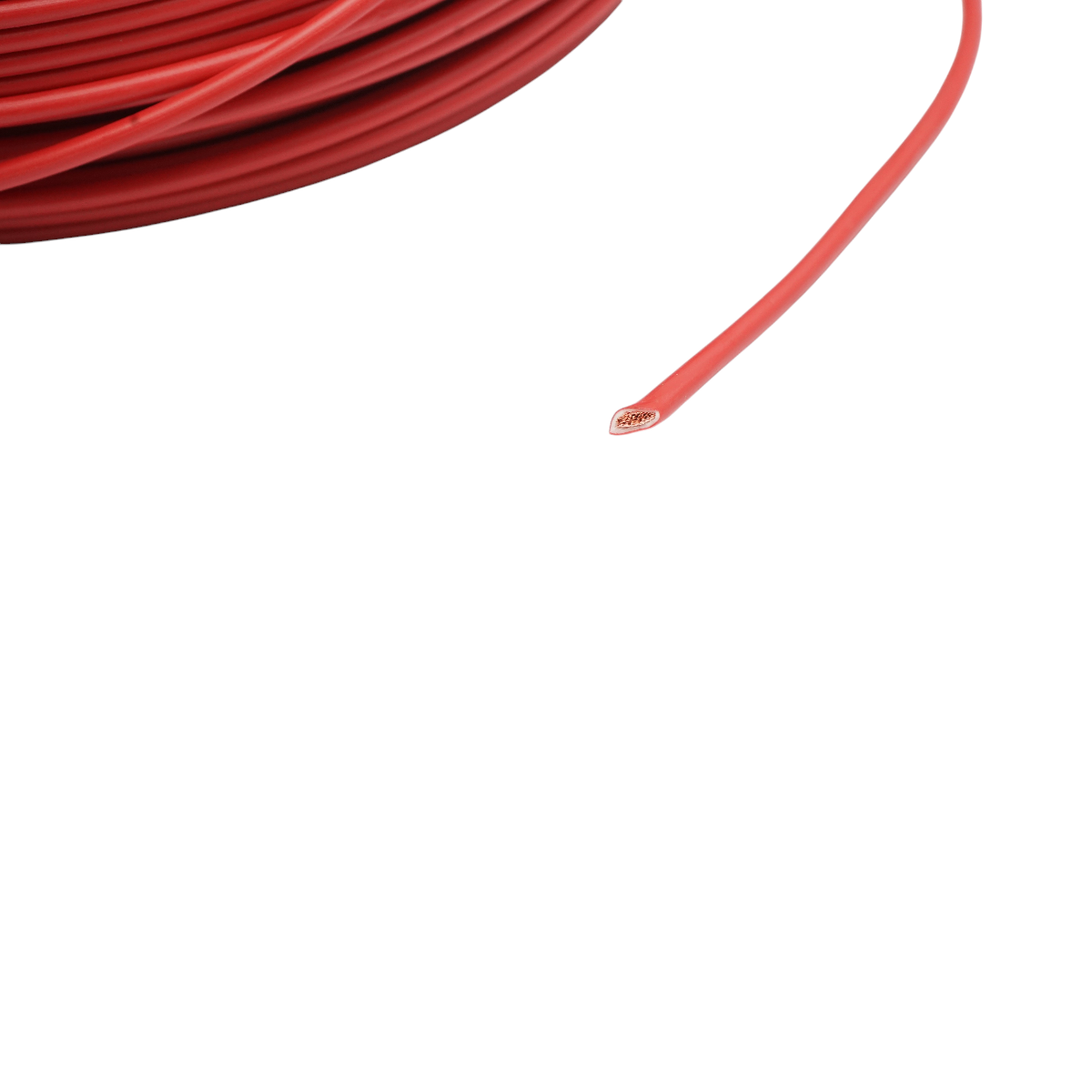Cablu electric cupru MYF H07V-K 4 mm2 rosu, litat multifilar, izolatie PVC 450/750V, 100 m/rola