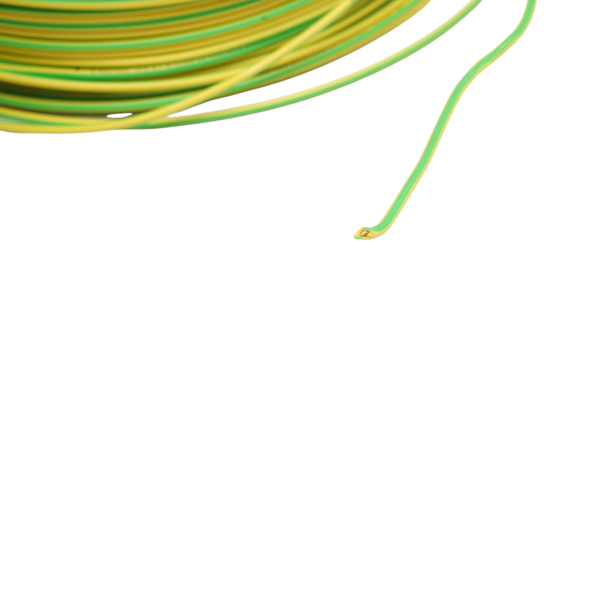 Cablu impamantare cupru FY H07V-U 1.5 mm2 galben-verde, rigid monofilar, izolatie PVC 450-750 V, 100 m/rola