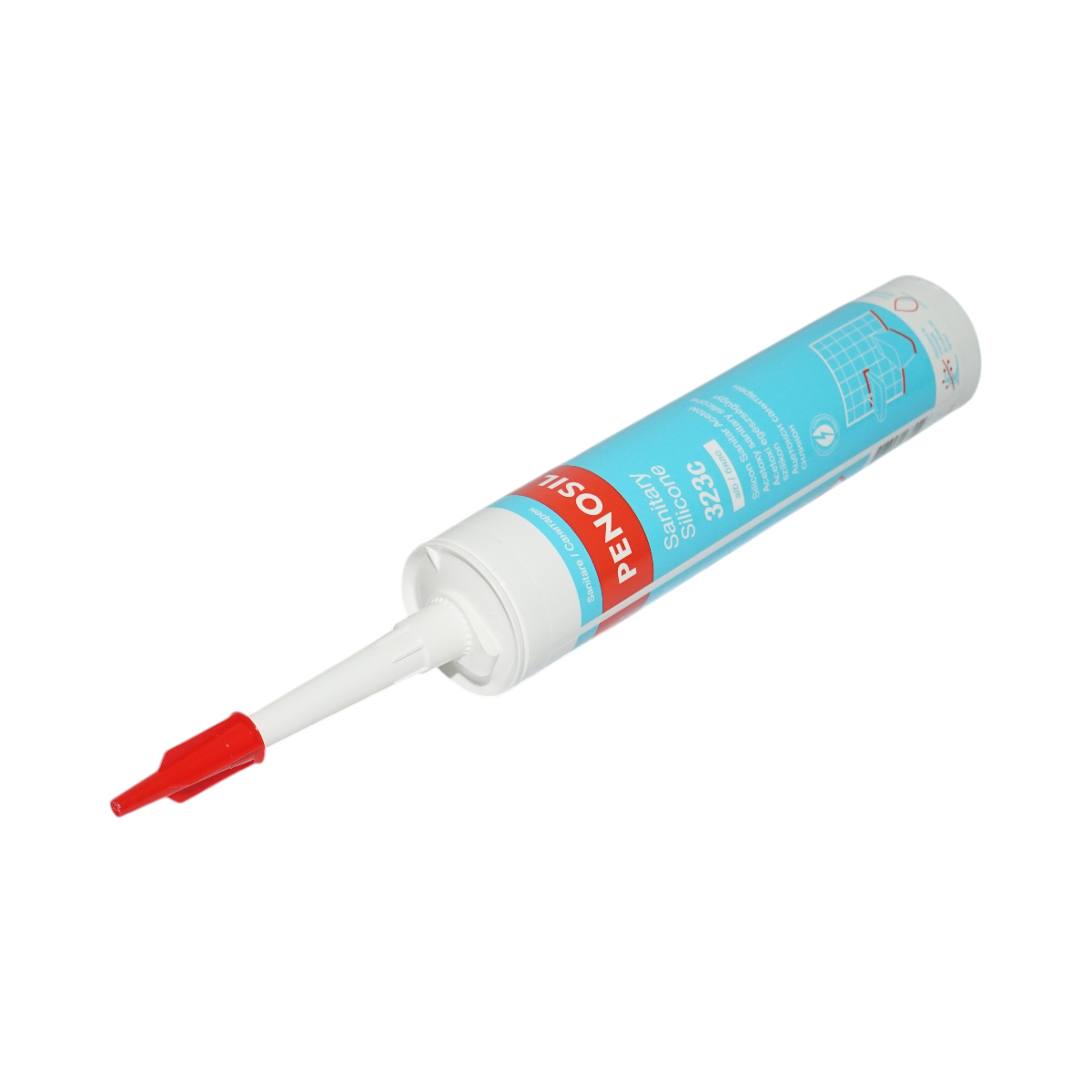 Silicon sanitar etansant alb Penosil Sanitary Silicone 323 280ml, rezistent la mucegai, UV si umiditate, aplicare +5 C pana la +40 C, rezistenta -40 C pana la +100 C
