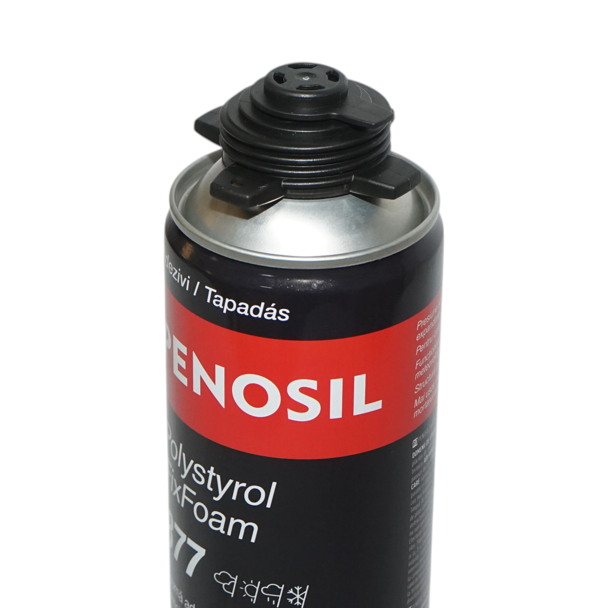 Spuma adeziva pentru placi de polistiren 750ml Penosil Polystyrol FixFoam 877, fixare placi termoizolante interior/exterior, aplicare -5 C pana la +30 C