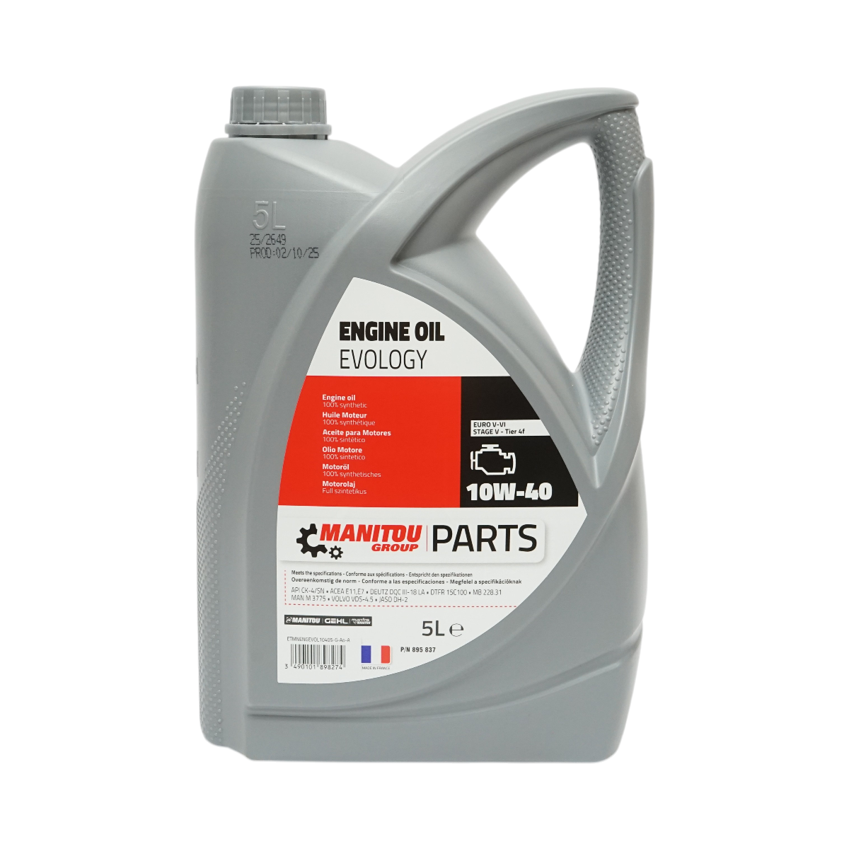 Ulei motor Manitou 10W40 Evology 5L