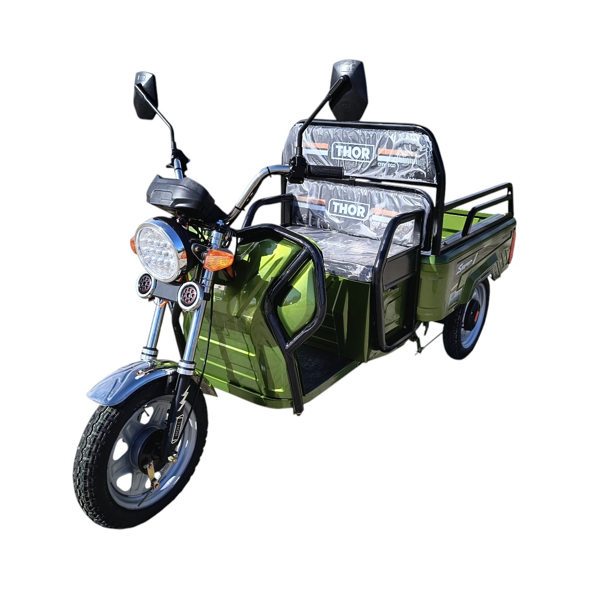 Triciclu electric Thor CITY ECO verde 650W 48V20Ah