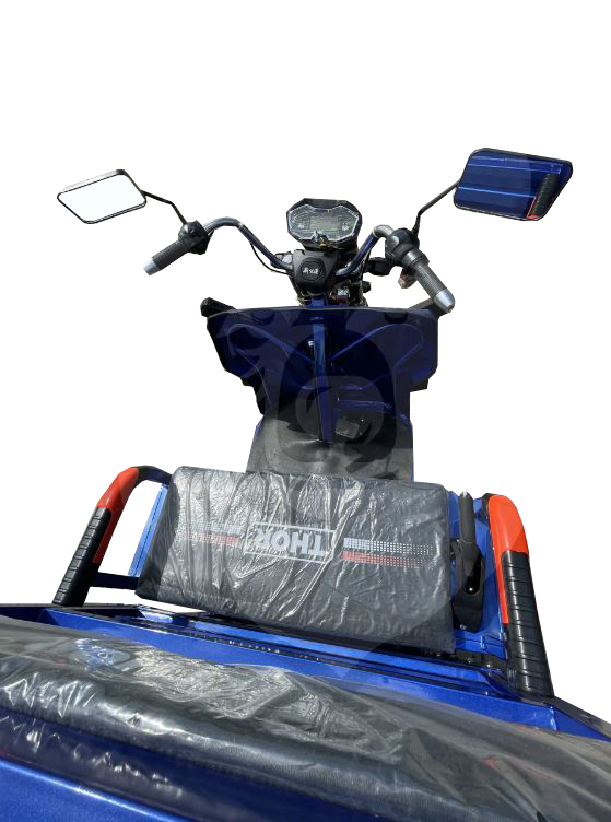 Triciclu electric THOR Thor HOBBY 1000W, baterie 60V 32Ah (5 buc), viteza maxima 25 km/h, autonomie 25-50 km, masa max autorizata 500 kg, reductor 2 trepte HI-LO, anvelope 3.75-12, bena 1450x950x400 mm