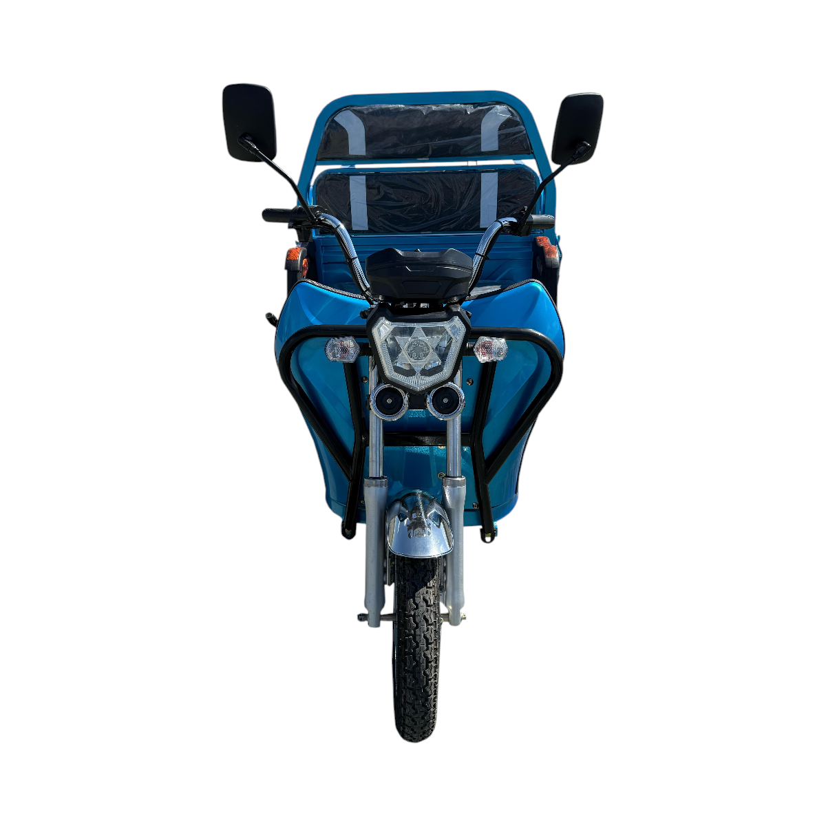 Triciclu electric THOR MINI2 albastru 500W 48V 32Ah, viteza max 25 km/h, autonomie 25-50 km, MMA 500 kg, reductor HI-LO, frane tamburi, bena 1220 x 820 x 430 mm