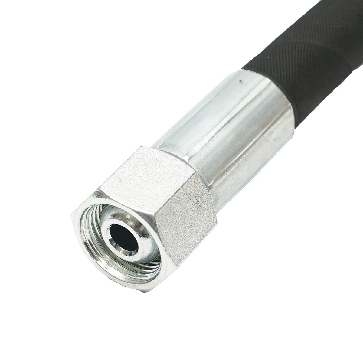 Furtun presiune 2SN DN10 sertizat cu capete fixate hidraulic L = 600 mm (Reductie M20X20)