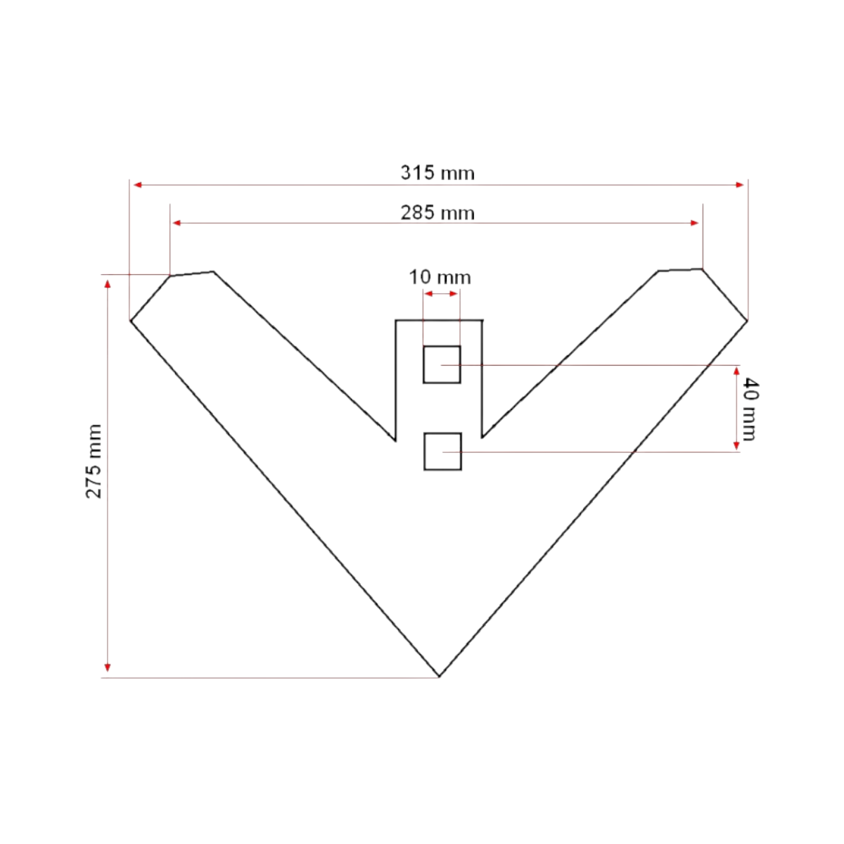Cutit central sageata 6(8) CPU