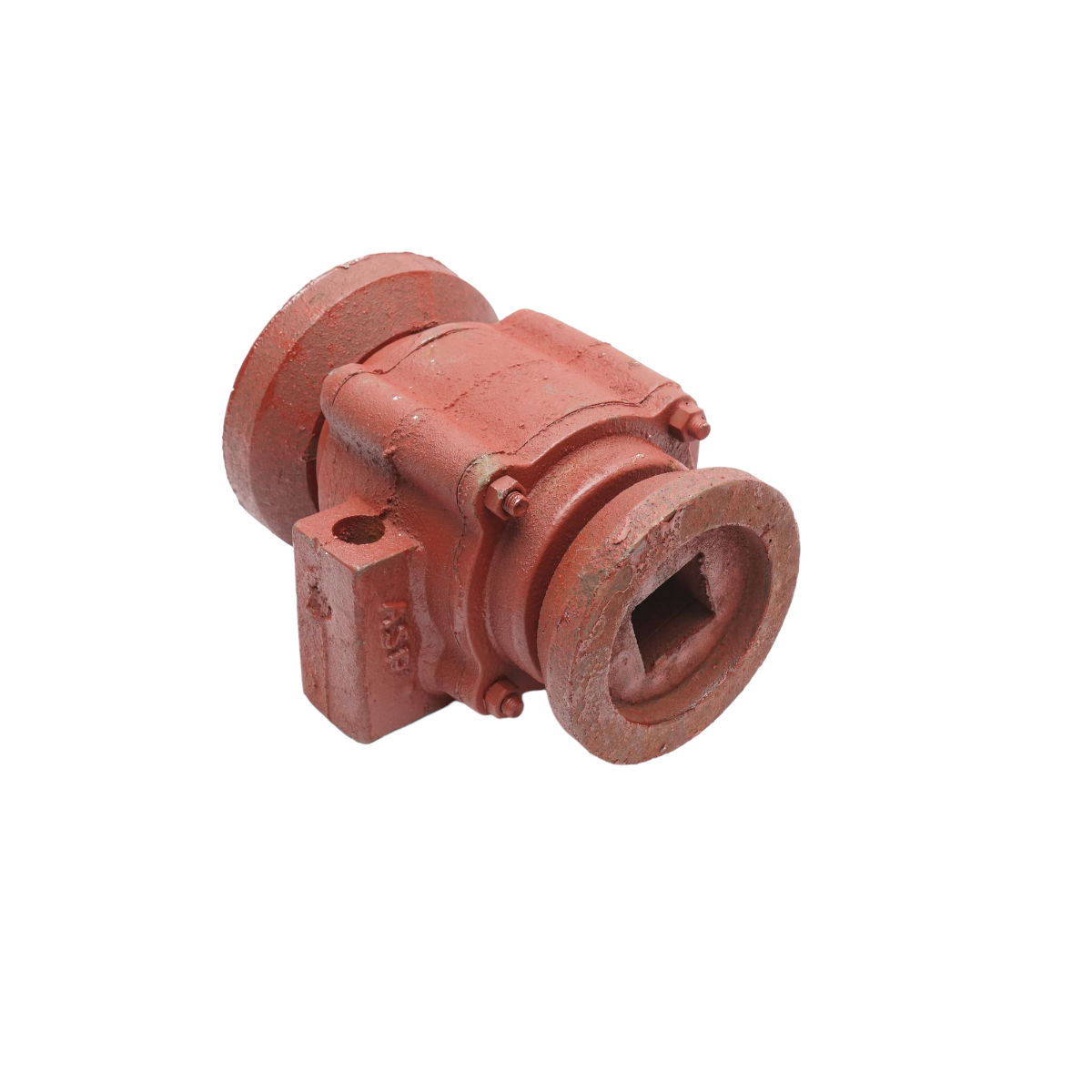 Lagar disc asamblat cu rulmenti 32015 si semimosoare - patrat de 40mm - distanta gauri 165mm