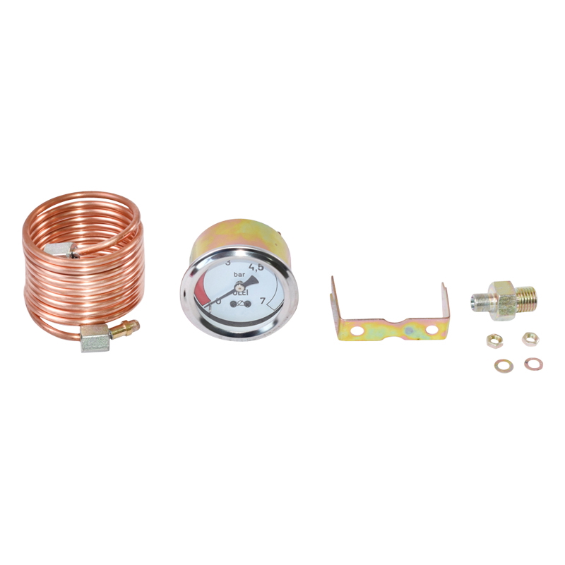 Manometru presiune ulei si conducta cupru cu reductie conica la etansare UTB U-650