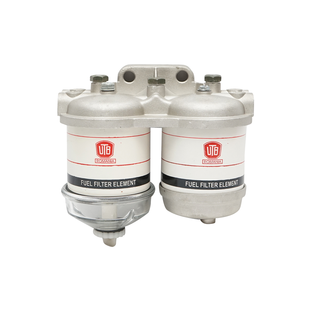 Baterie filtru motorina dubla 90 grade cu capac de sticla UTB U-650